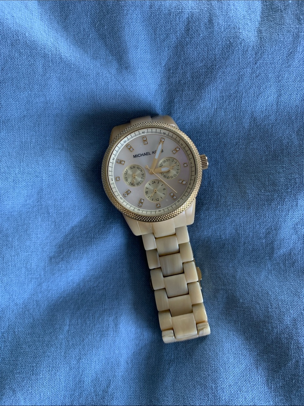 Michael Kors Tan Chronograph Watch